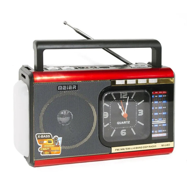 Meier – Radio FM M-U40, USB SD, affichage analogique