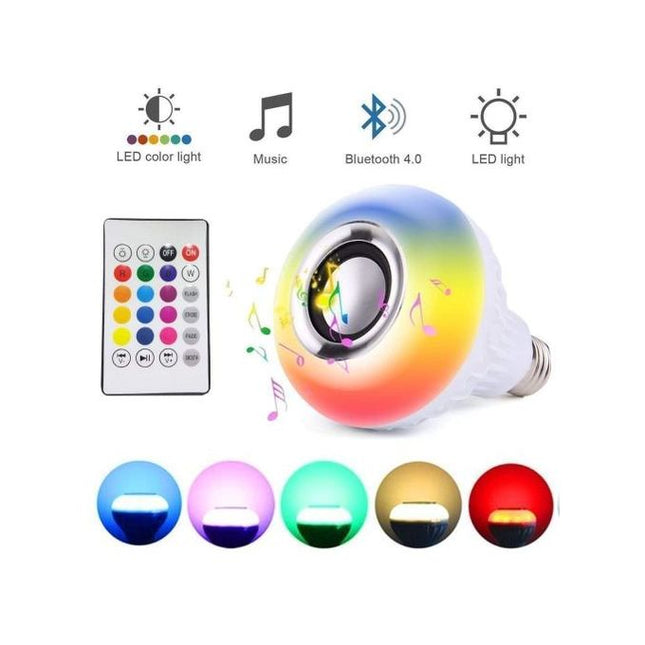 Ampoule LED RGB - bluetooth - USB - E27