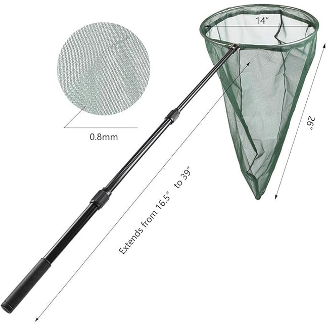Filet professionnel anti-insectes et papillons avec anneau en acier inoxydable
