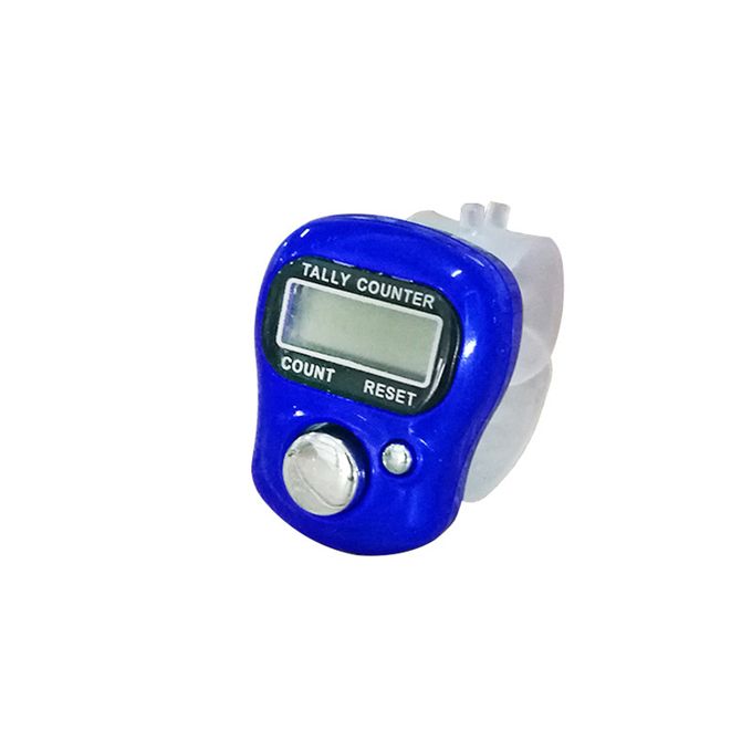 Compteur numérique électronique portable Mini Lcd Compteur d'anneau portable  pour l'alpinisme Accessoires de sport de plein air, 4 pièces, Jaune