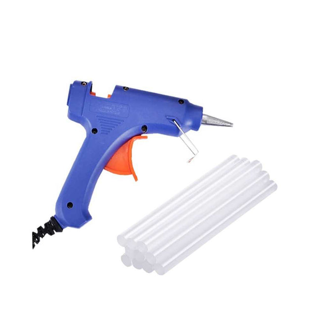 Generic Pistolet à colle chaude - Avec 10 battons - 60 W