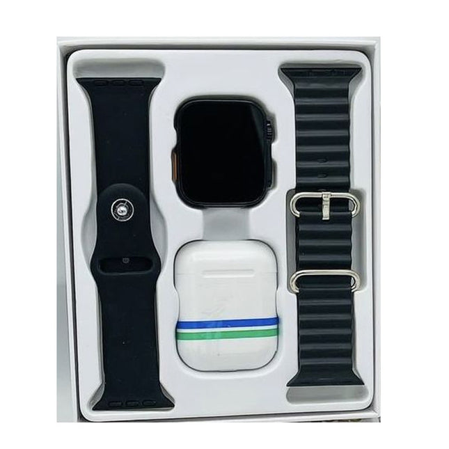 PACK MONTRE CONNECTÉE T55 ULTRA PRO MAX + 2 CEINTURES + EARBUDS